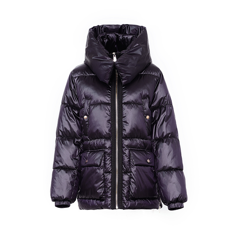 Ladies' warm coat / down jacket with detachable hood