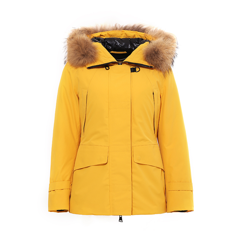 Ladies parka with natural fur / down jacket